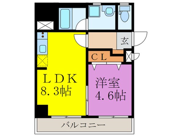 サムティ大橋南の物件間取画像